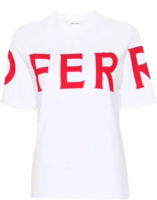 Ferragamo Logo Printed Crewneck T-shirt