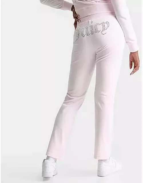 Women's Juicy Couture OG Bling Heart Velour Track Pant