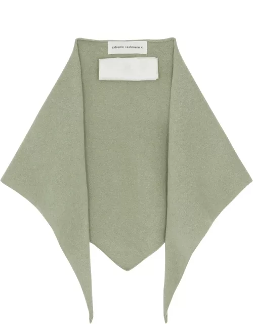Extreme Cashmere N°35 Bandana Cashmere-blend Scarf - Green