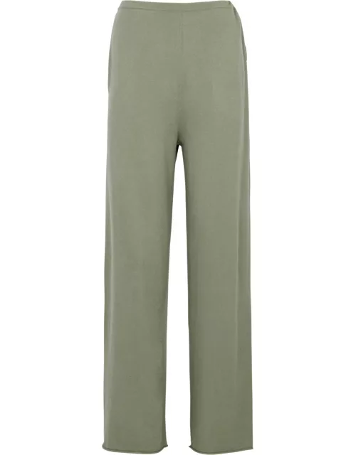 Extreme Cashmere N°278 Judo Cotton-blend Sweatpants - Green - One