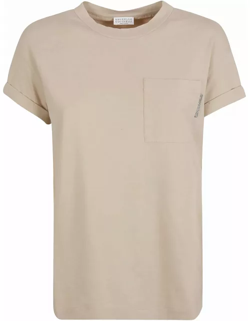 Brunello Cucinelli Patched Pocket Plain T-shirt