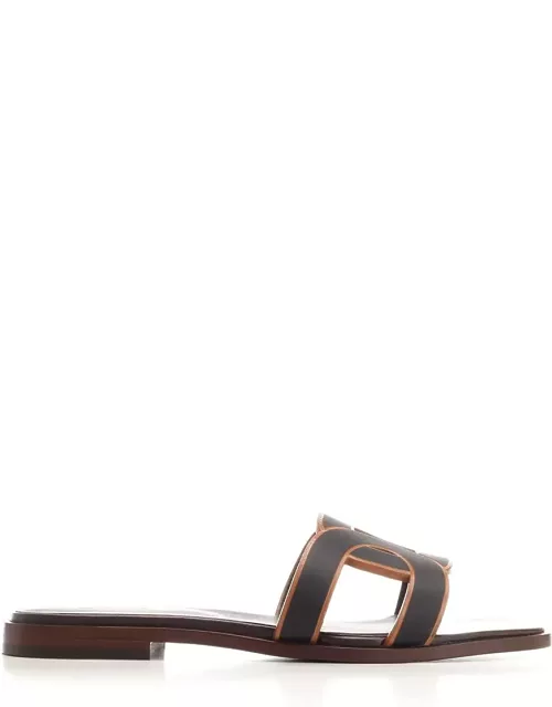 Tod's Flat Sandal In Suede
