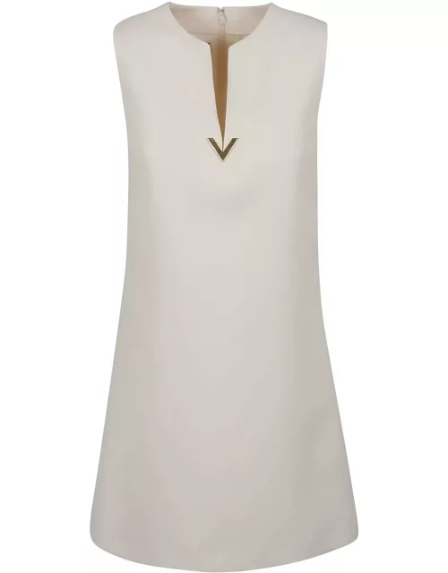 Valentino Wool And Silk Blend Dres