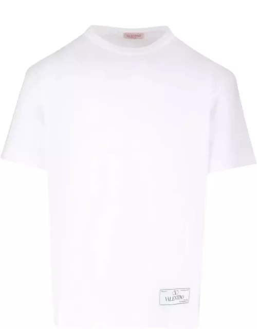 Valentino Logo Printed Crewneck T-shirt