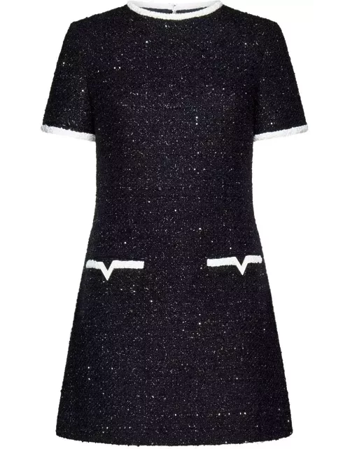 Valentino Crewneck Short-sleeved Mini Dres