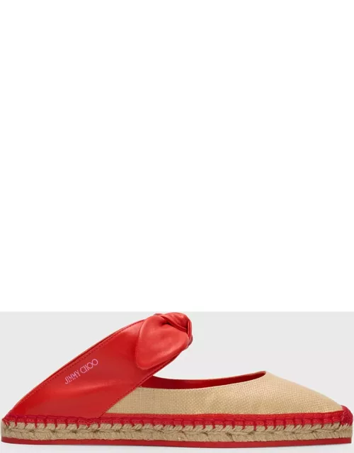 Reka Knotted Bow Espadrille Mule