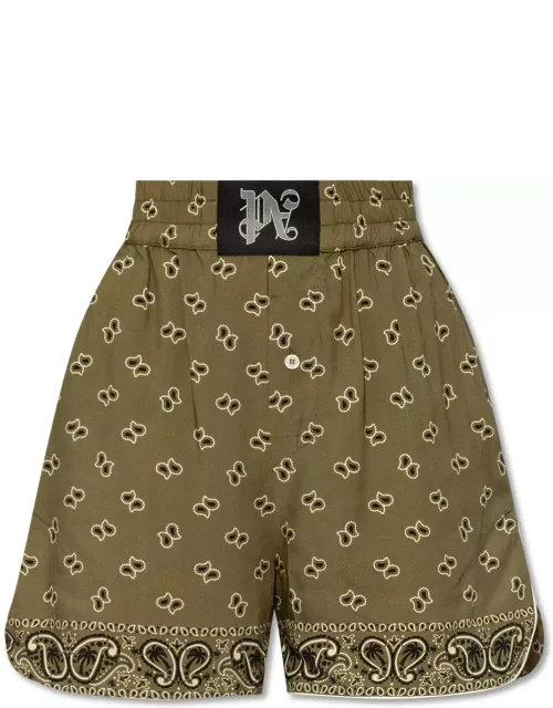 Palm Angels Shorts With Paisley Motif
