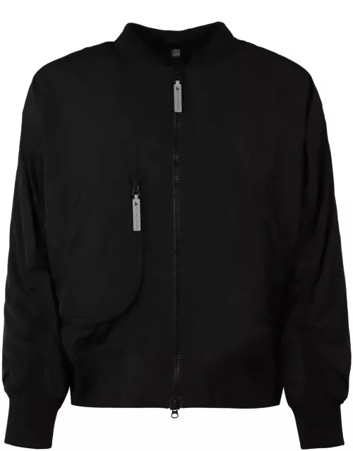 Adidas by Stella McCartney Band Collared Zip-up Bomber Jacket