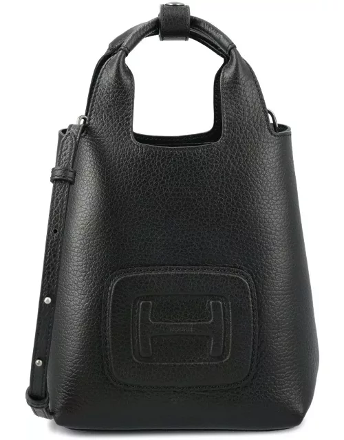 Hogan Logo Embossed H-bag Mini Shopping Bag