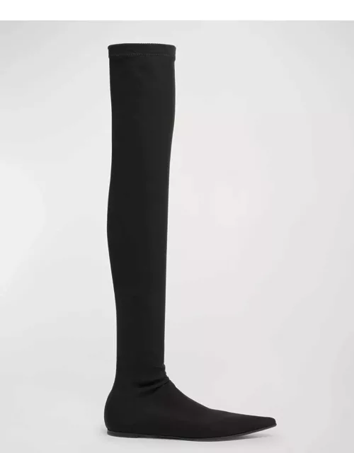 Stretch Over-The-Knee Sock Boot