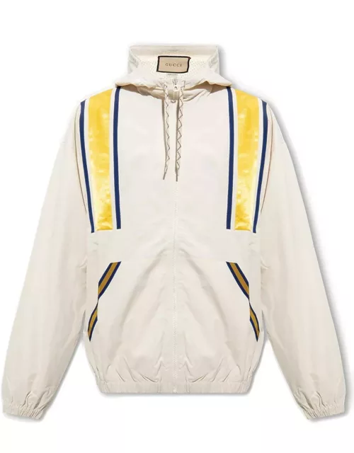 Gucci Striped Detail Hooded Jacket