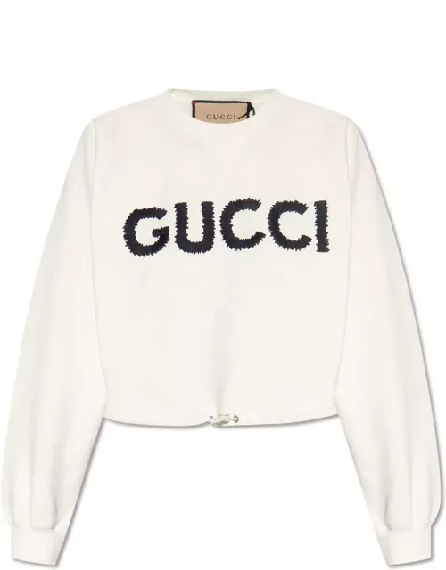 Gucci Cotton Jersey Drawstring Sweatshirt