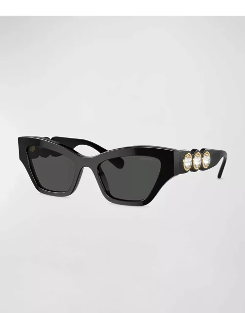 Imber Acetate & Plastic Cat-Eye Sunglasse