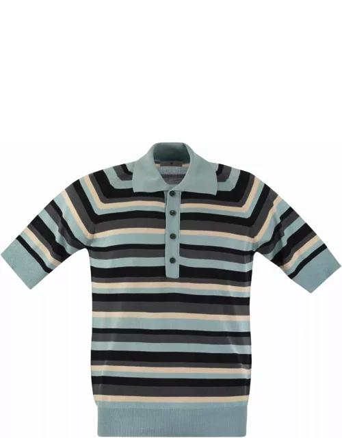 PT01 Cotton And Viscose Polo Shirt