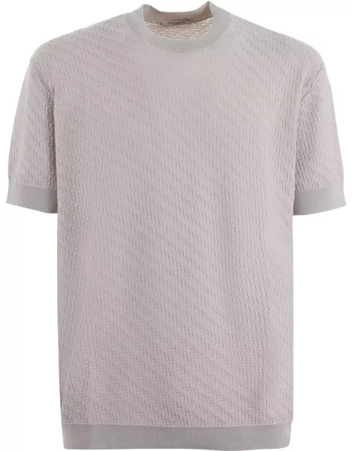 Paolo Pecora T-shirt In Light Cotton Thread