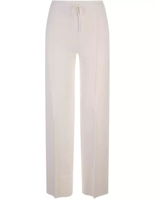 Ermanno Scervino White Trousers With Drawstring