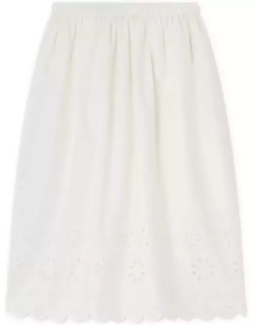 Bonpoint Milk White Flora Skirt
