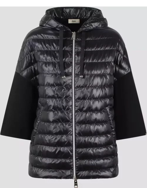 Herno Hooded Quilted Nylon Down Jacket
