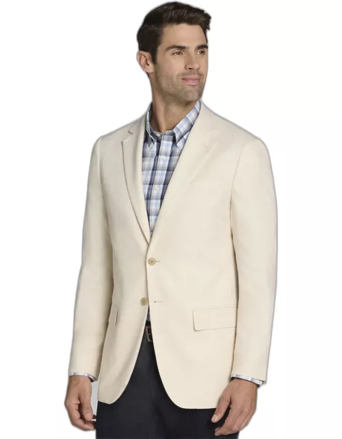 JoS. A. Bank Men's Tailored Fit Sportcoat, Ivory, 38 Short