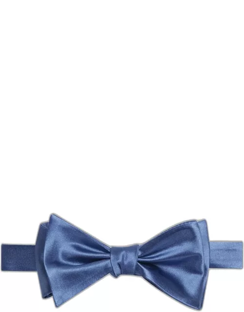JoS. A. Bank Men's Self-Tied Bow Tie, Blue, One