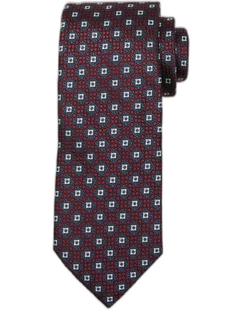 Men's Geometric Silk Jacquard Tie