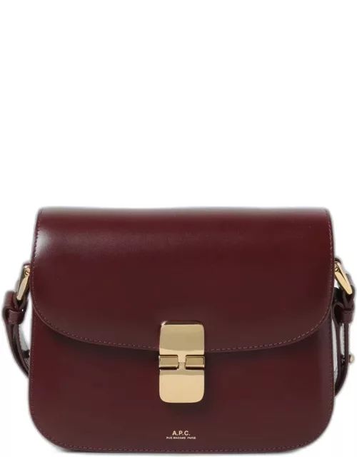 Shoulder Bag A.P.C. Woman colour Burgundy
