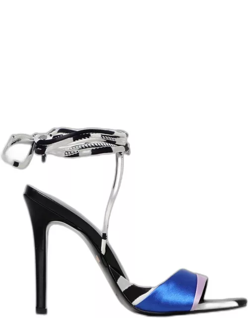 Heeled Sandals JUST CAVALLI Woman colour Blue