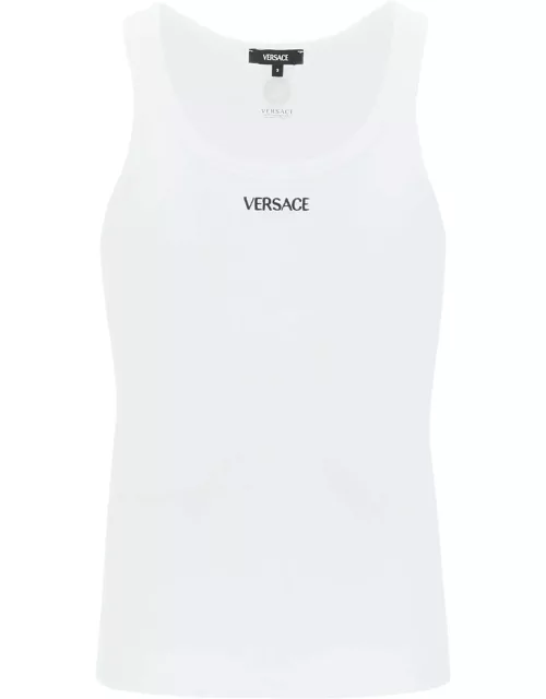 VERSACE "Intimate tank top with embroidered