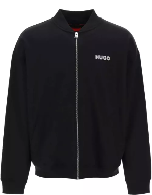 HUGO embroidered logo sweatshirt by