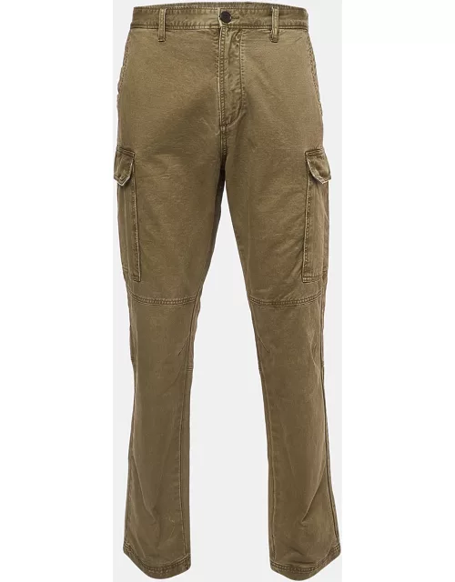 Zadig & Voltaire Green Cotton Buttoned Cargo Pants