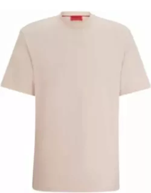 Relaxed-fit T-shirt in cotton with logo print- light pink Men's Clothing
