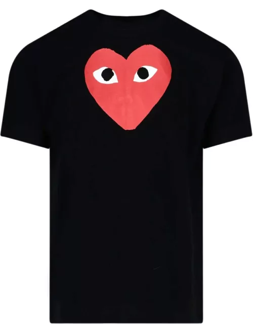 Comme des Garcons Play Heart Print T-Shirt