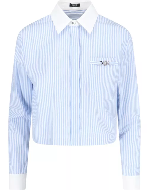 Versace Oxford Cropped Shirt