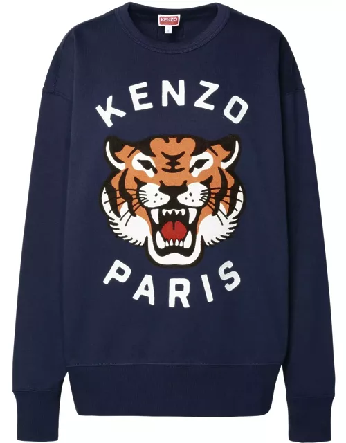 Kenzo lucky Tiger Navy Cotton Sweatshirt