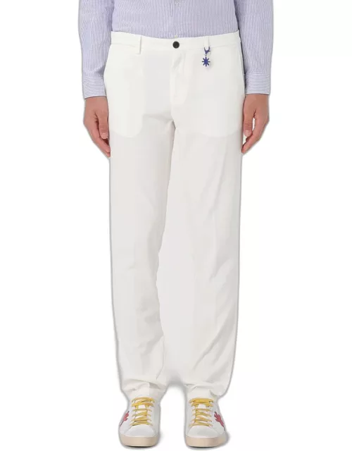 Trousers MANUEL RITZ Men colour White