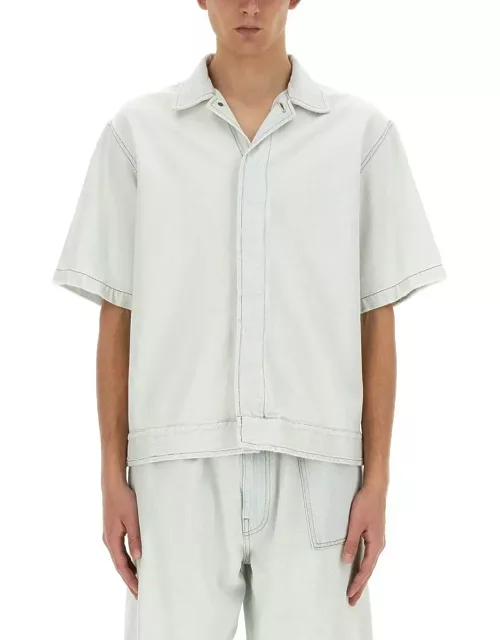 MM6 Maison Margiela Short-sleeved Denim Shirt