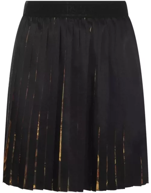 Versace Jeans Couture Elasticated Waistband Pleated Skirt