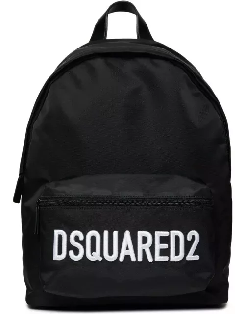 Dsquared2 Logo-embroidered Zipped Backpack
