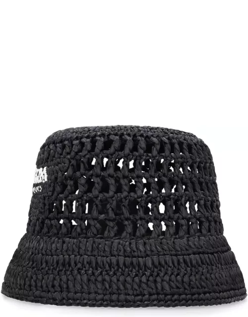 Prada Logo Detail Bucket Hat