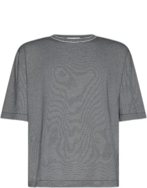 Lardini Striped Cotton T-shirt