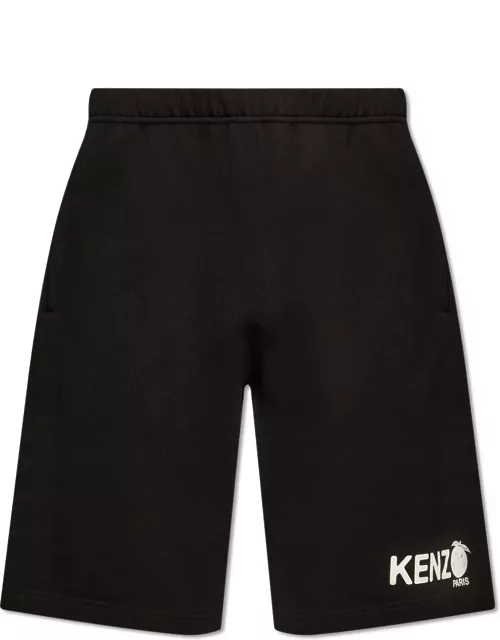 Kenzo Cotton Shorts With Logo