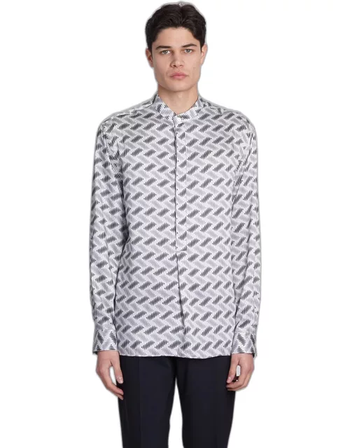 Emporio Armani Shirt In Grey Polyester