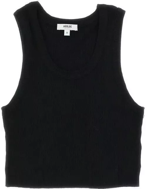 AGOLDE Fitted Ribbed Tank Top