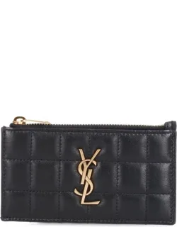 Saint Laurent 'Cassandre' Zip Card Holder