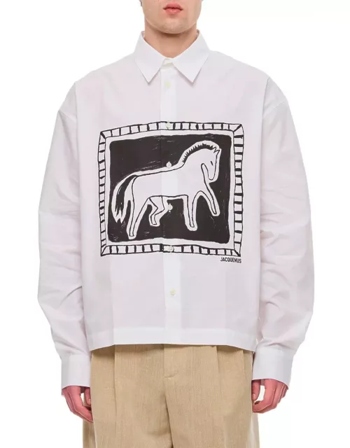 Jacquemus Monochrome Horse Boxy Shirt