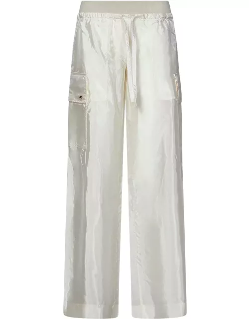 Palm Angels High-shine Satin Parachute Trouser