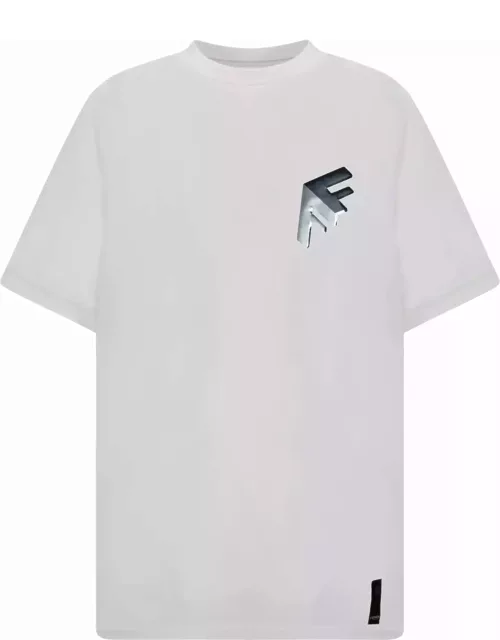 Fendi Ff Block Embroidered T-shirt