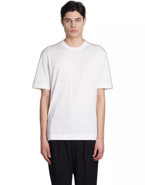 Zegna T-shirt In White Cotton
