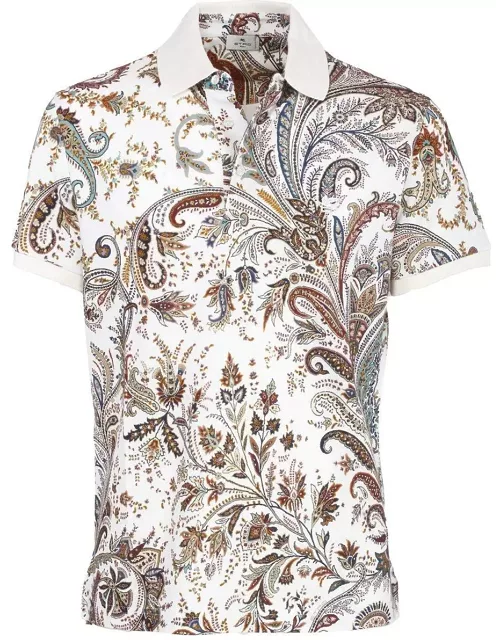 Etro Paisley Printed Short-sleeved Polo Shirt