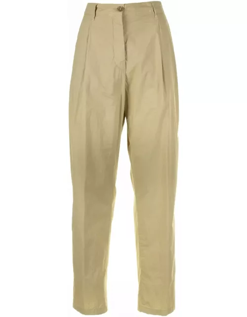 Aspesi Beige High-waisted Trouser